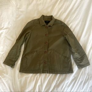 J. Crew green chore coat